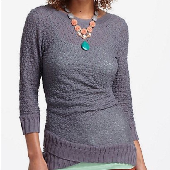 Anthropologie Sweaters - 🚨TODAY ONLY🚨 ANTHROPOLOGIE Grey Deletta Sweater